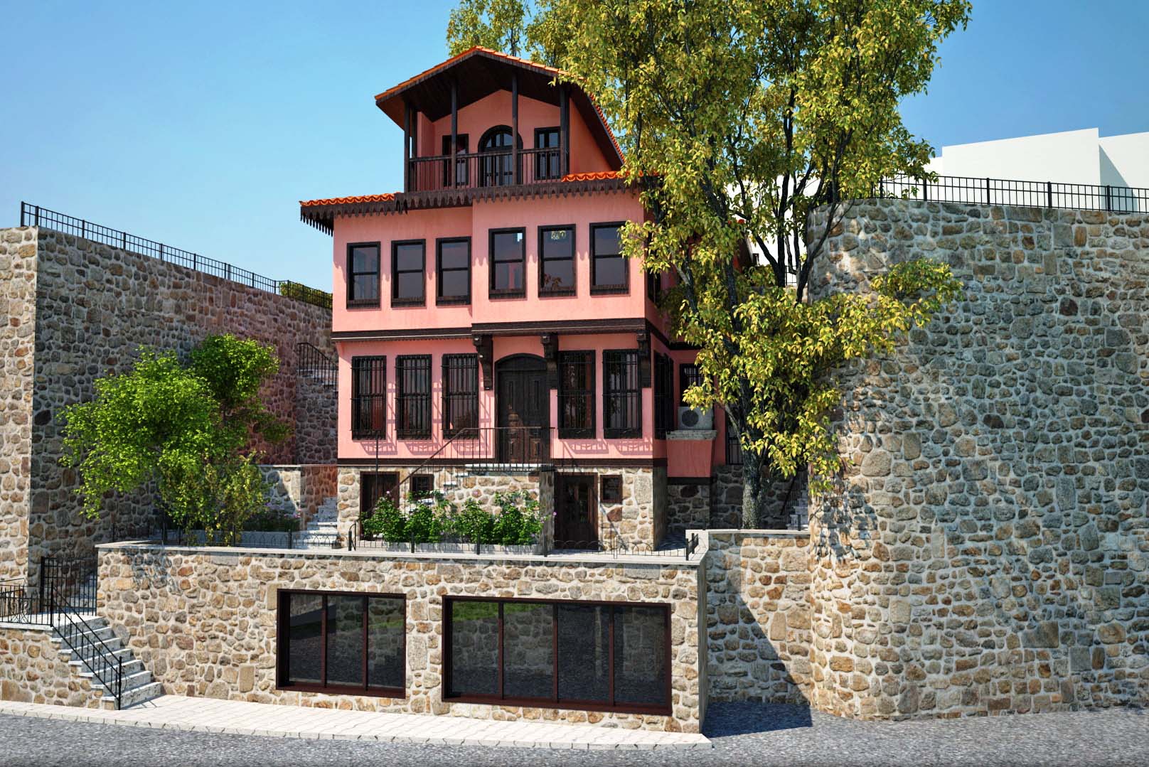 Pembe köşk restore ediliyor