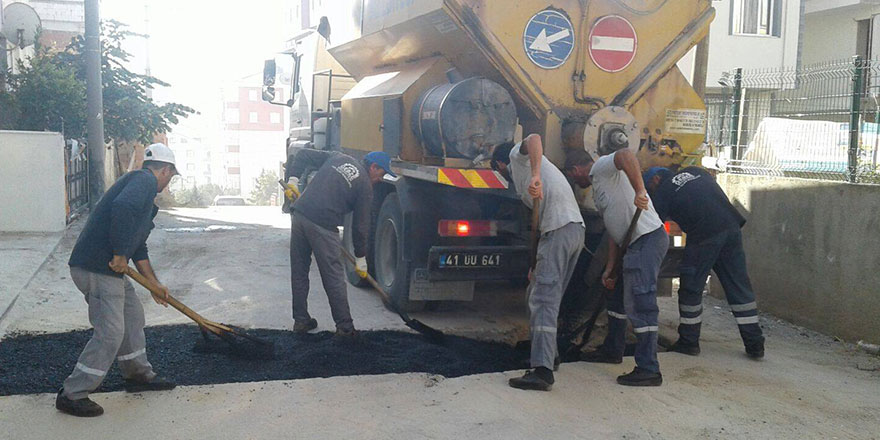 Gebze’de  çalışmalar sürüyor