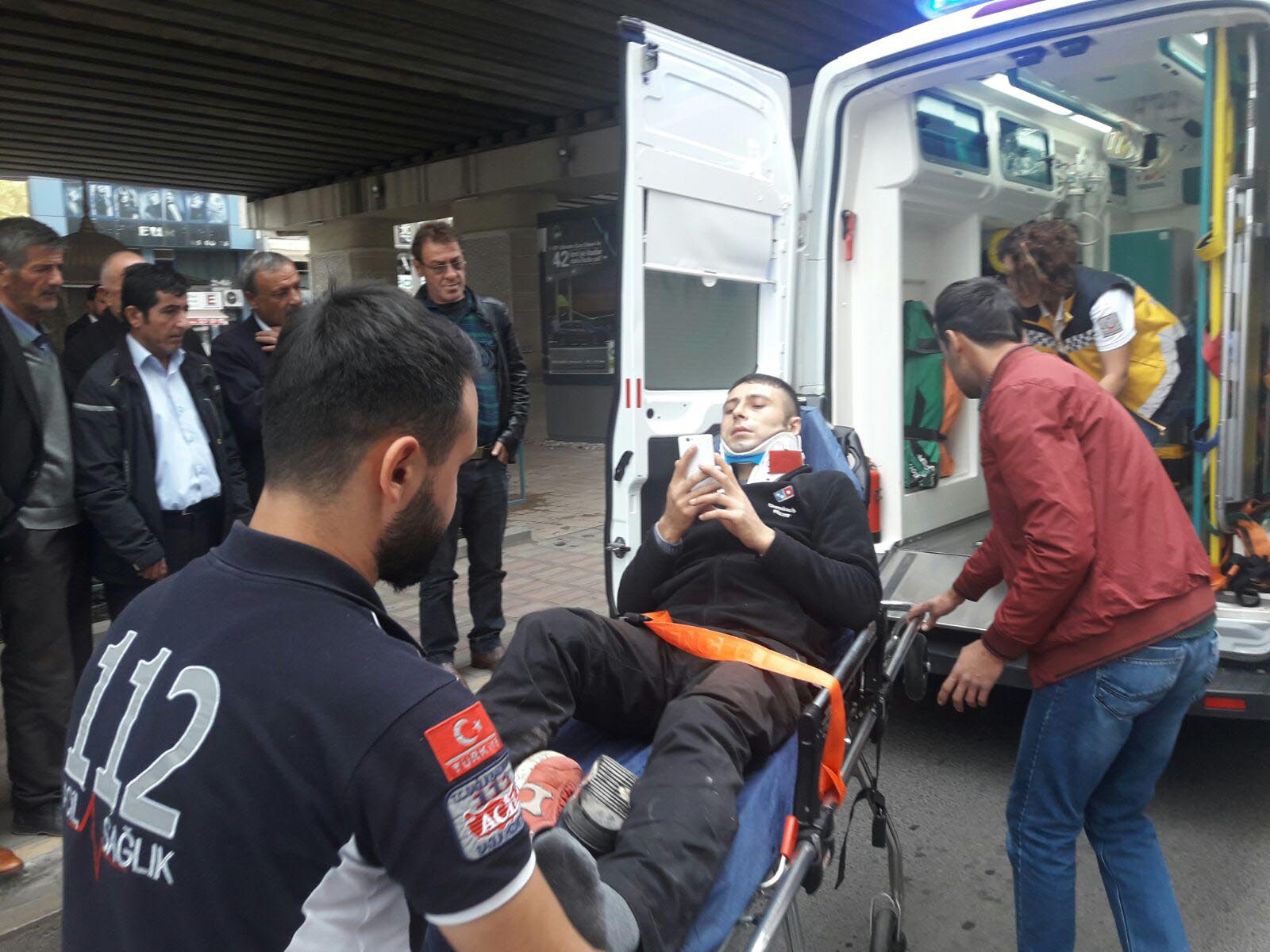 Kaza yaptığını sedye üzerinde söyledi