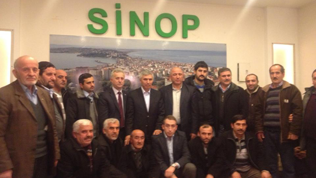 Yandık Sinopluları ziyaret etti