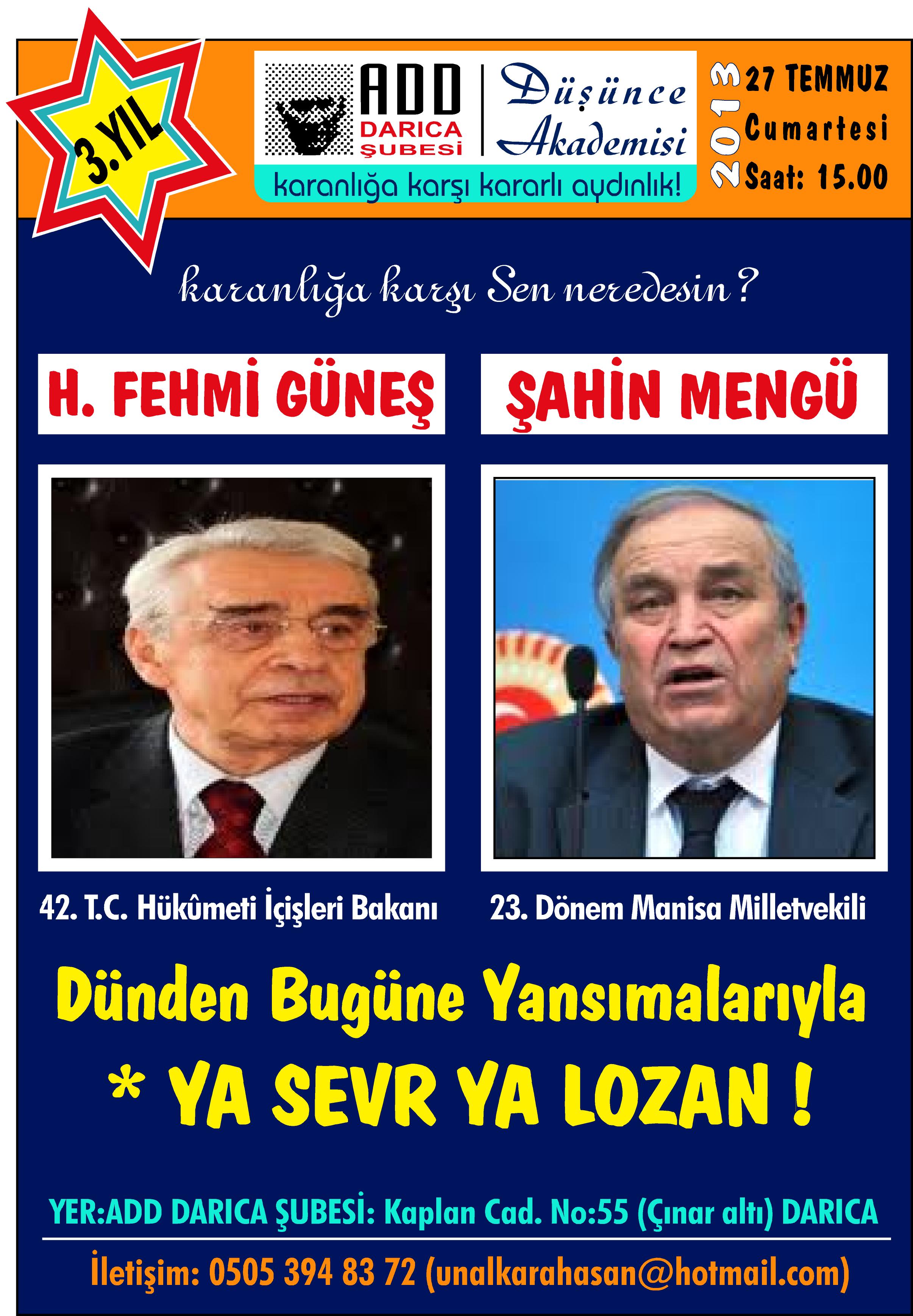 Güneş ve Mengü Düşünce Akademisinde