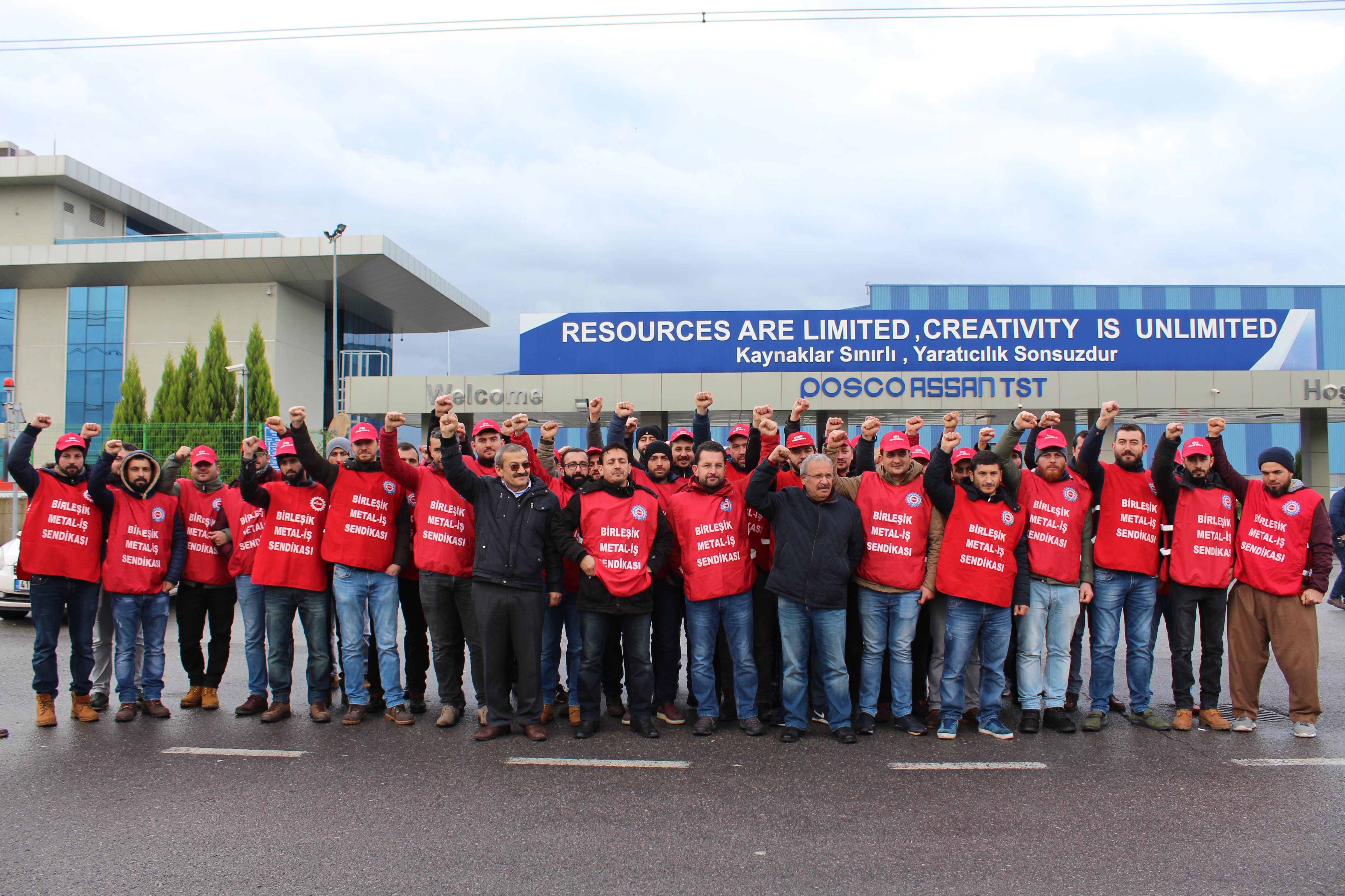 Posco Assan’da direniş sürüyor