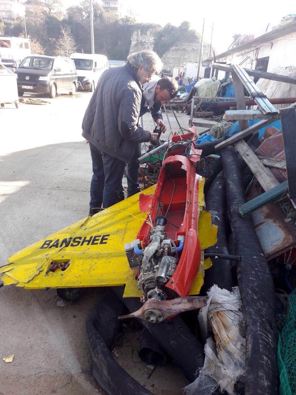 Balıkçıların ağına İHA takıldı