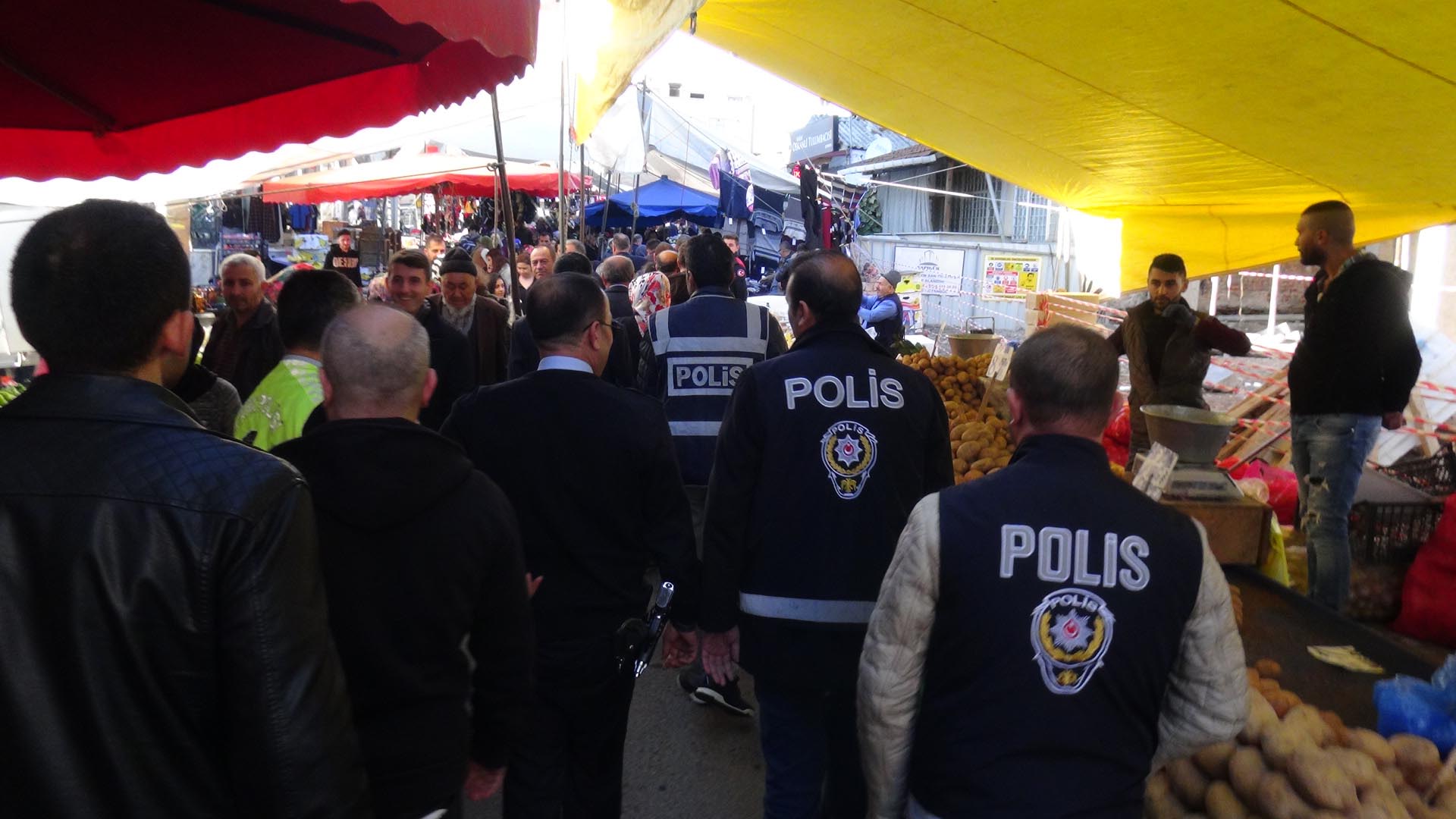 Polisten pazar operasyonu