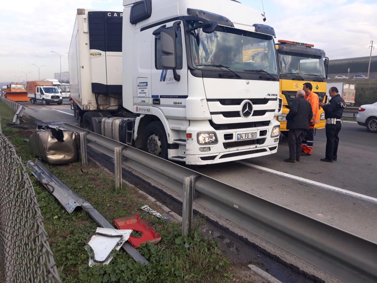 Gebze'de kaza, 10 km kuyruk oluştu!