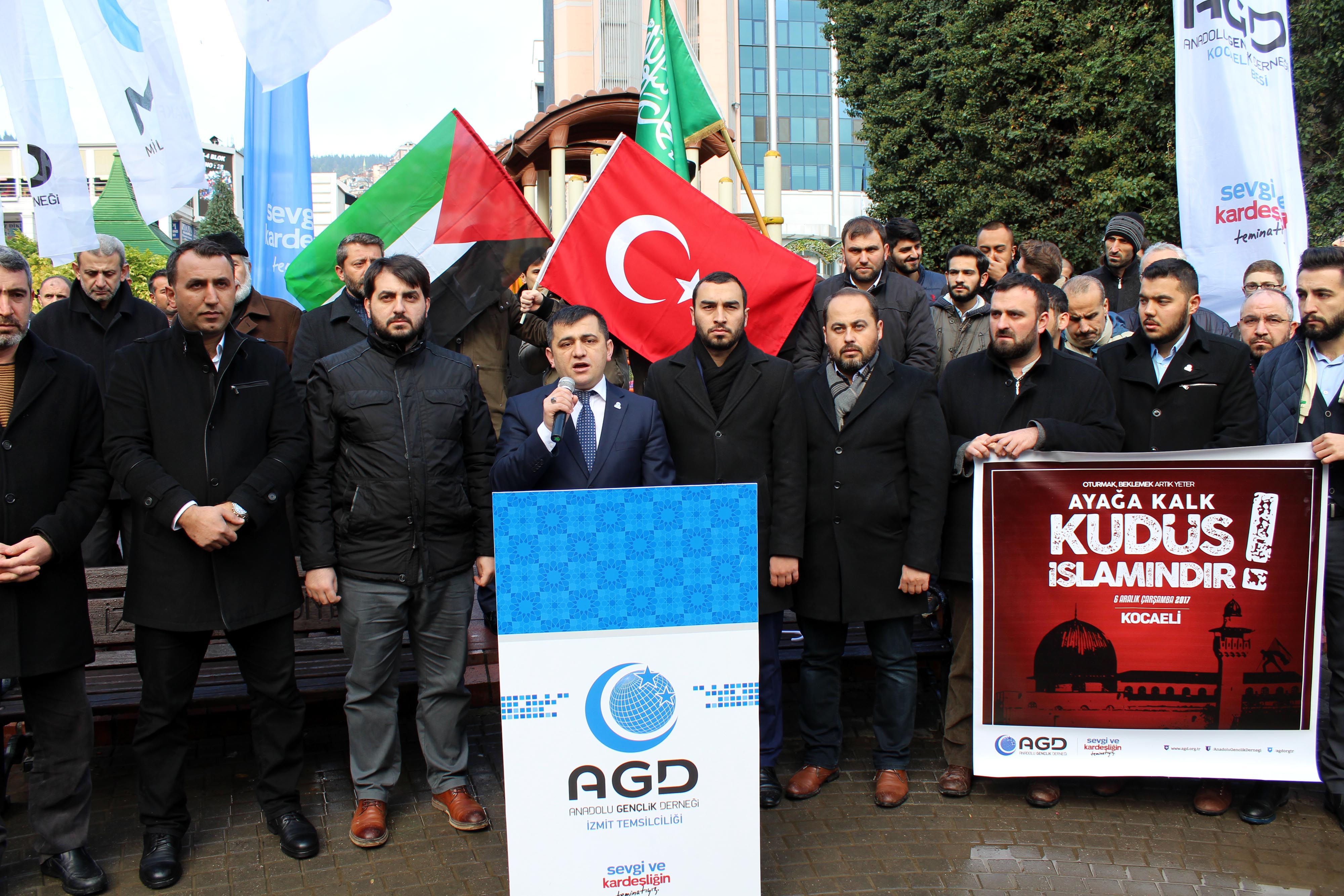 İzmit'te, Kudüs protestosu