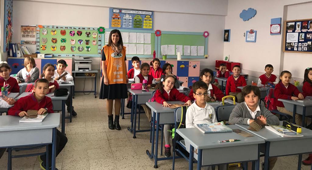 Çocuklara  çevre eğitimi  verildi