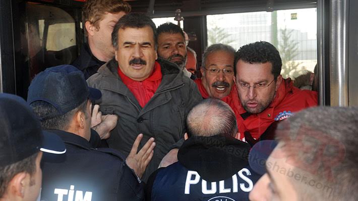 Serdaroğlu ile işçilere gözaltı