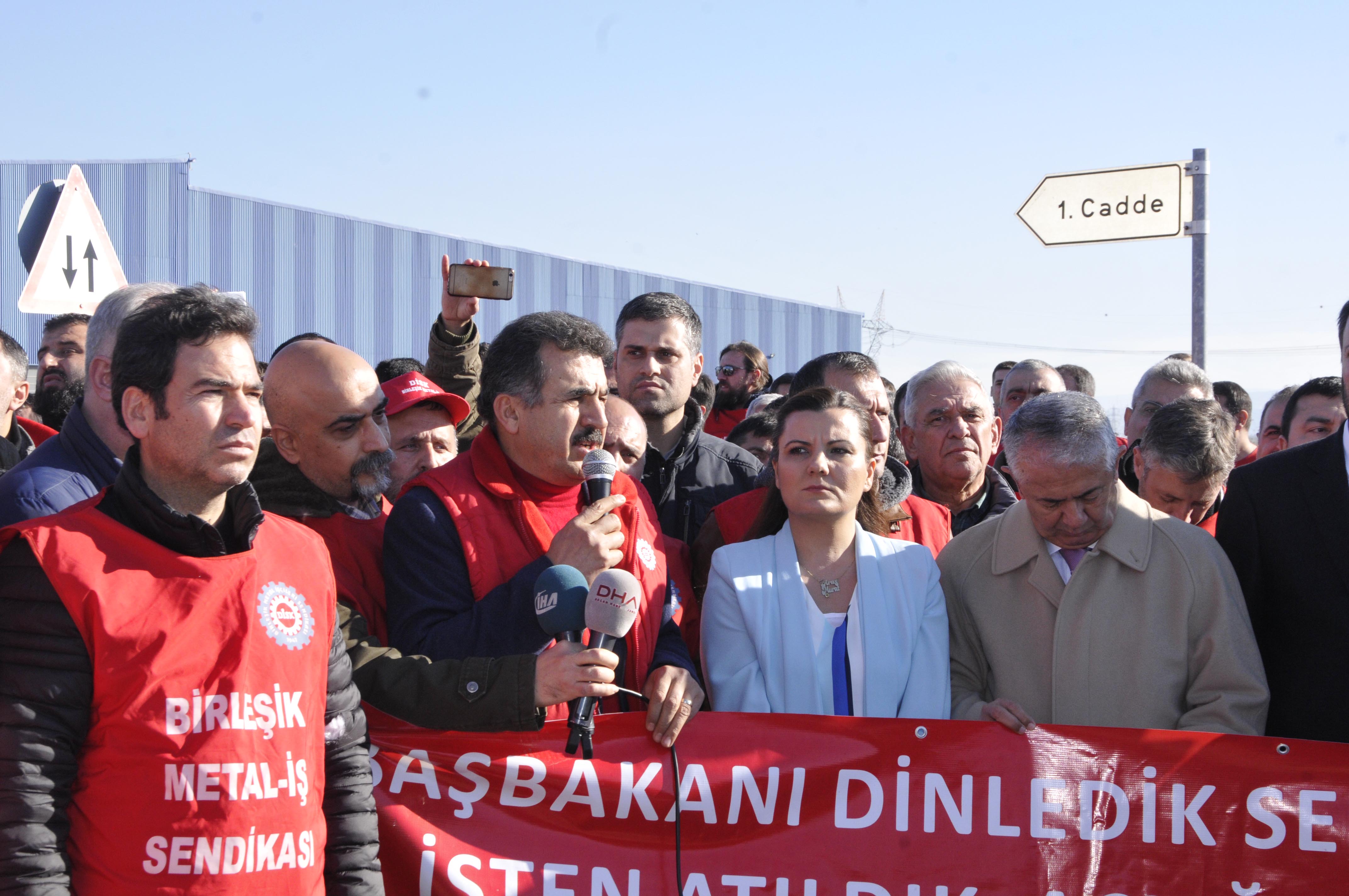 Posco'da  yürüyüşlü protesto