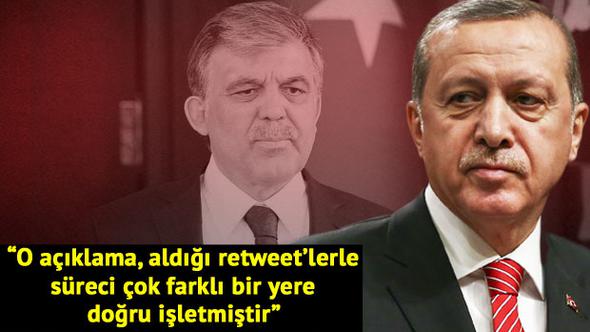 Cumhurbaşkanı Erdoğan'dan Abdullah Gül'e sitem