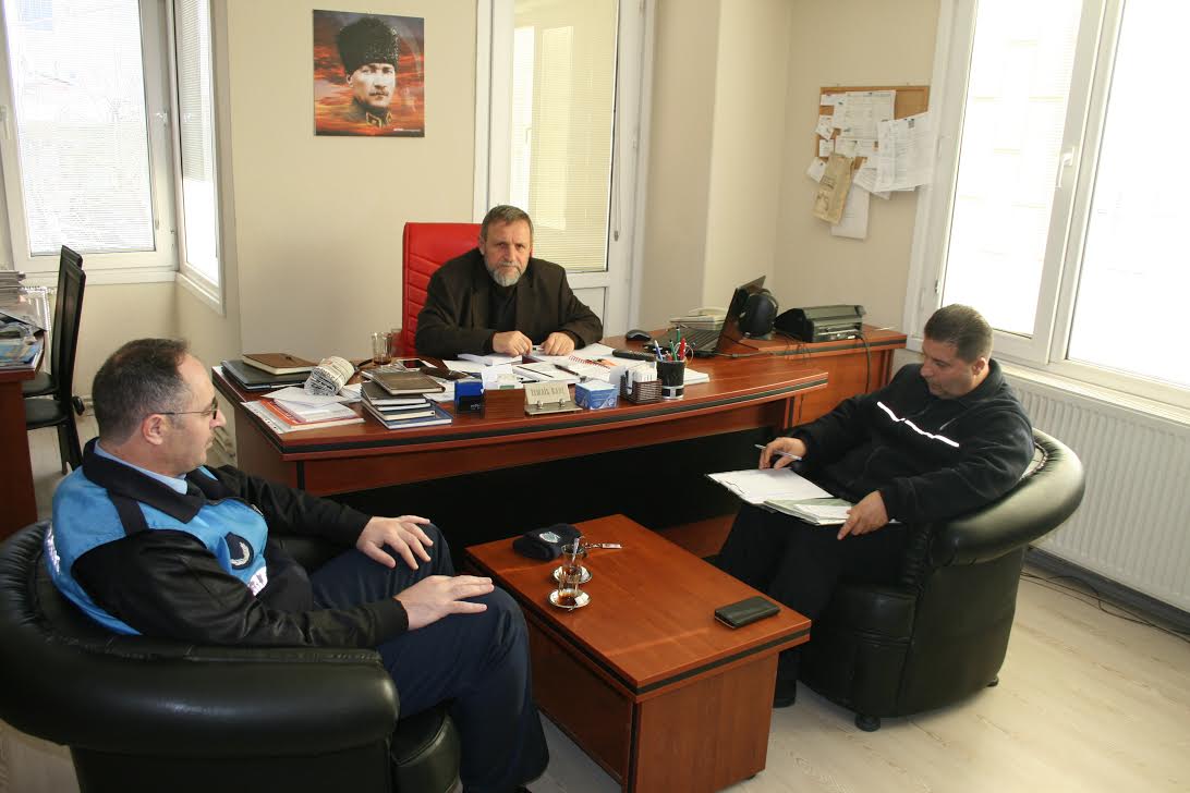 Zabıta personelinden gazetemize ziyaret