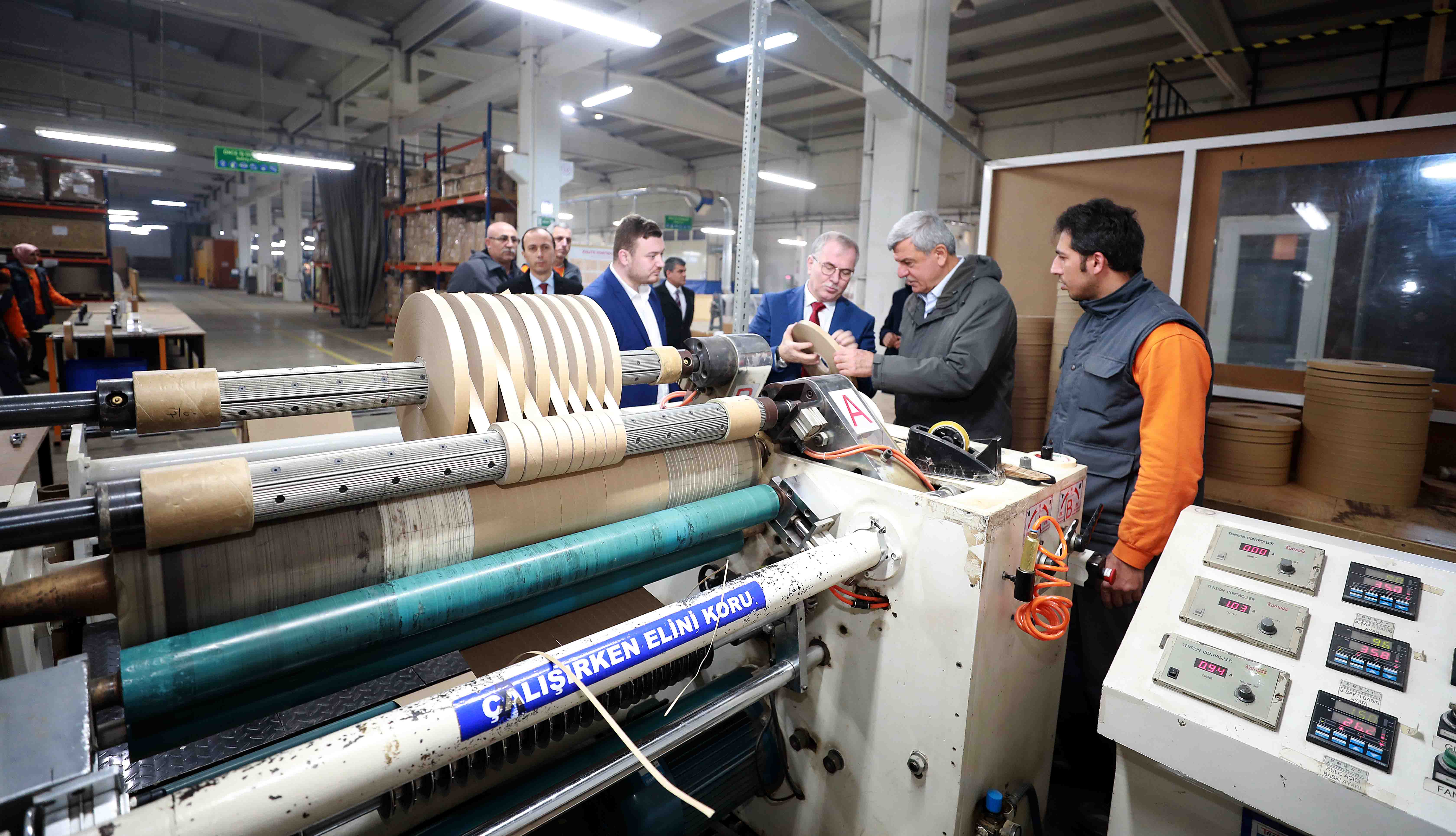 Gebze’de fabrika ziyareti yaptı