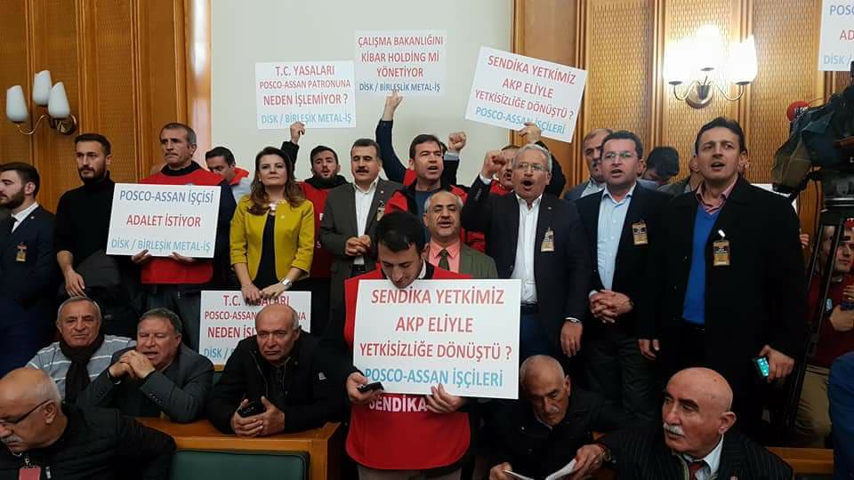POSCO işçileri mecliste