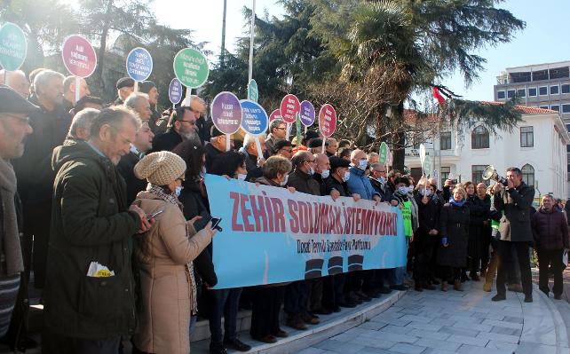 Bursa'da çevrecilerden termik santral eylemi