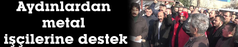 Aydınlardan metal işçilerine destek