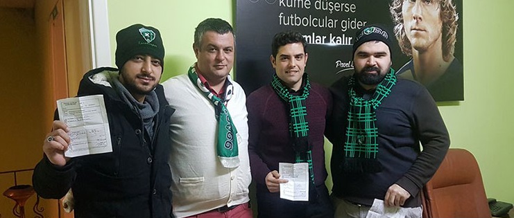 Taraftarlar aidatlarını ödedi