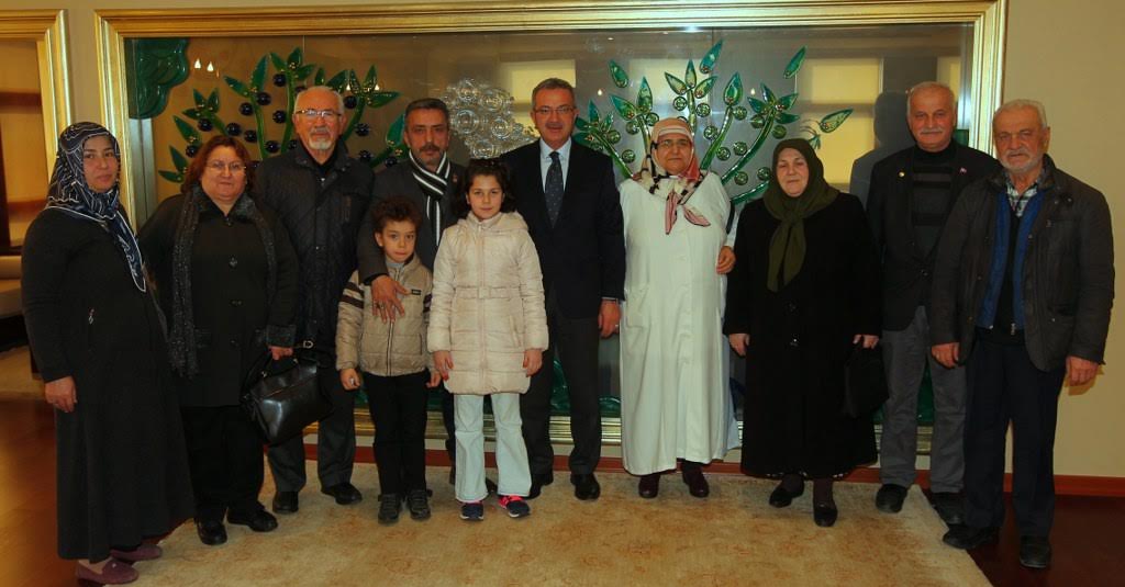 Şehit aileleri Köşker’i ziyaret etti