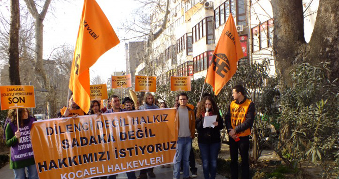 ‘Sadaka değil hakkımızı istiyoruz’