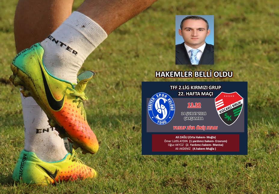 Birlikspor’un maçını  Ali Zağlı yönetecek