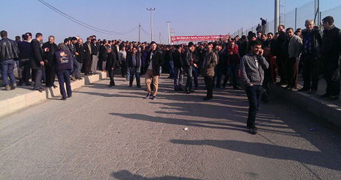 Mazot fiyatlarını protesto ettiler