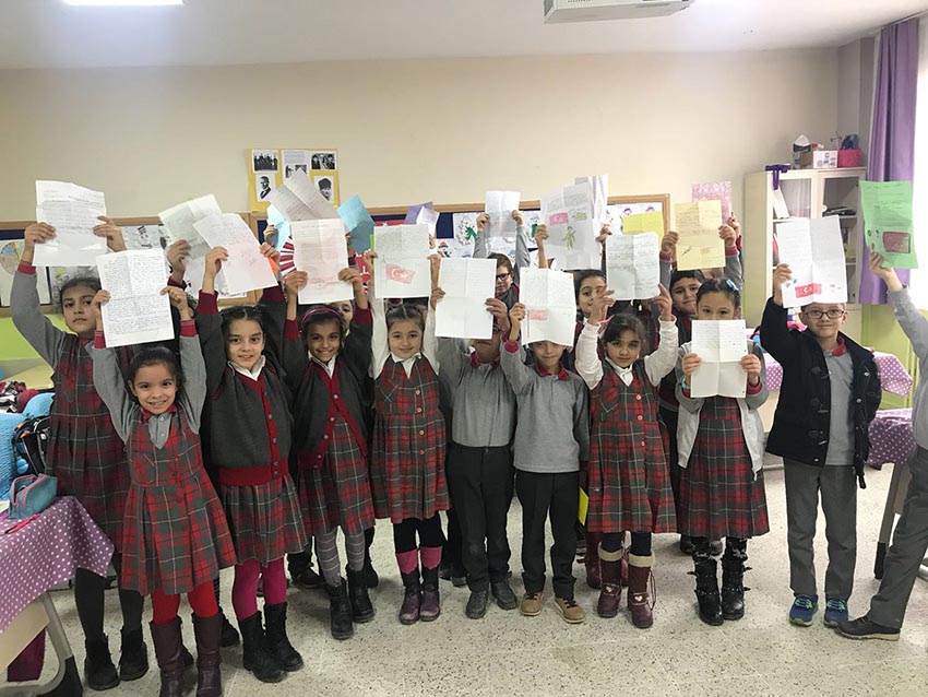 Miniklerden Afrine mektuplar