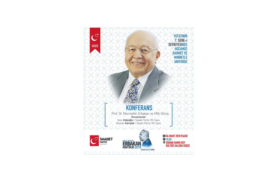 Saadet Partisi Erbakan’ı anacak