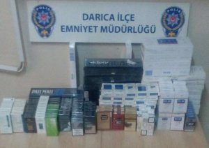 Bin 566 paket kaçak sigara ele geçirildi