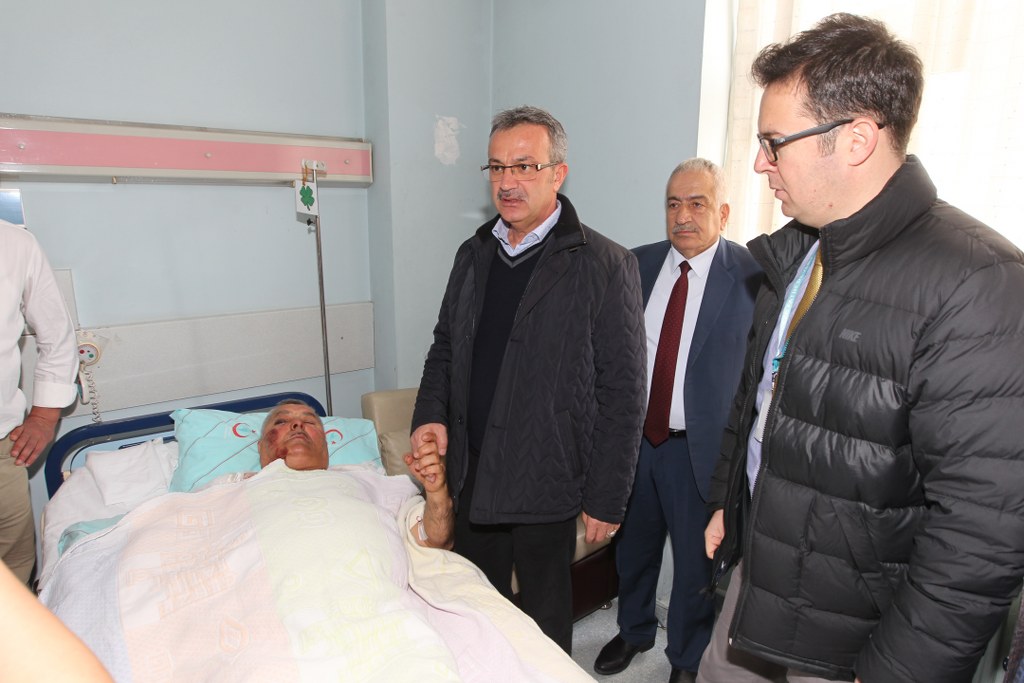 Köşker’den taziye ve moral ziyareti