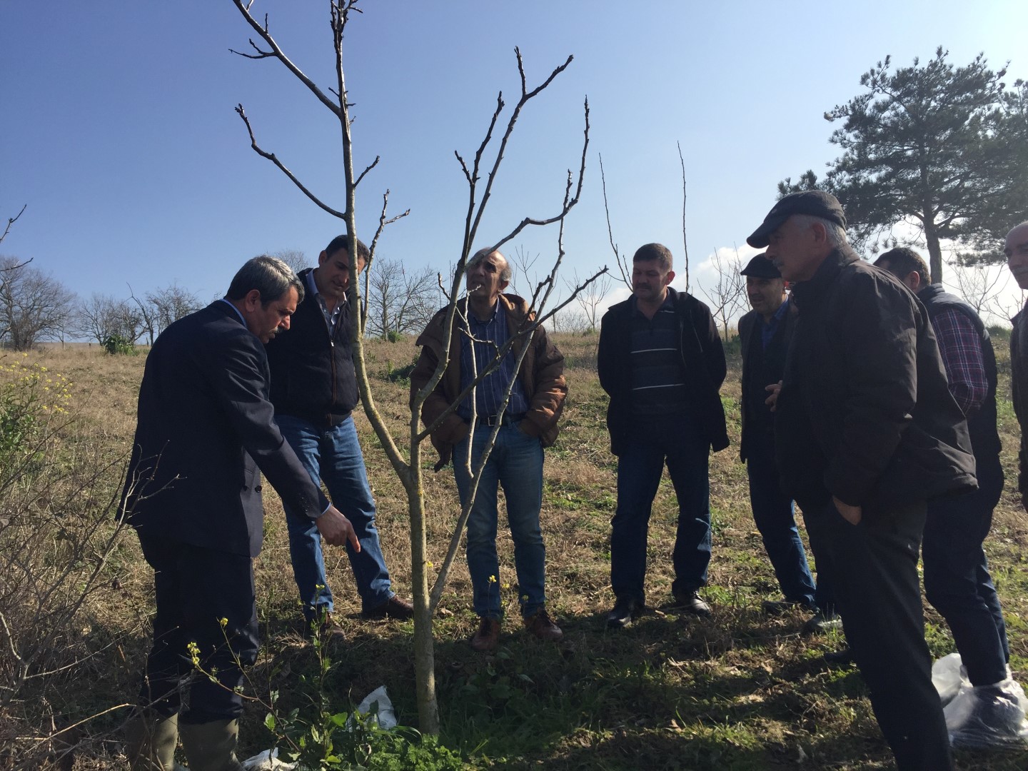 Çiftçilere yerinde eğitim
