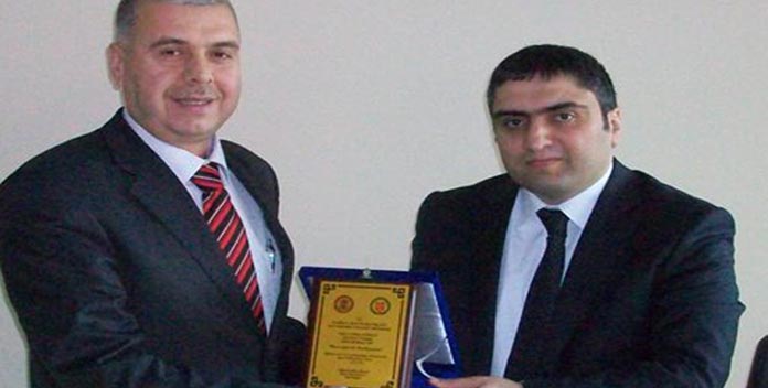 Kızkun'a teşekkür plaketi