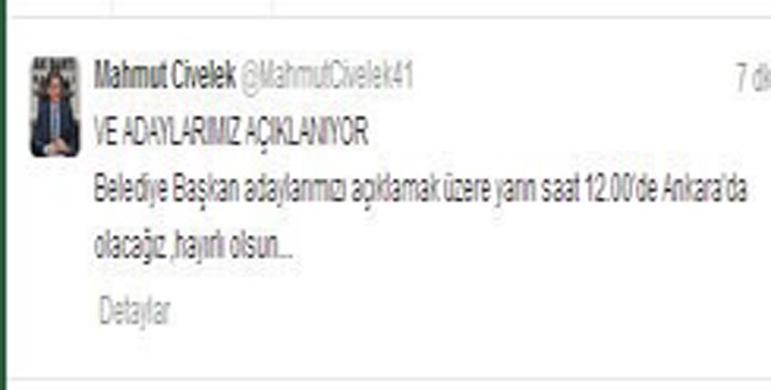 AKP adaylarını bugün açıklıyor