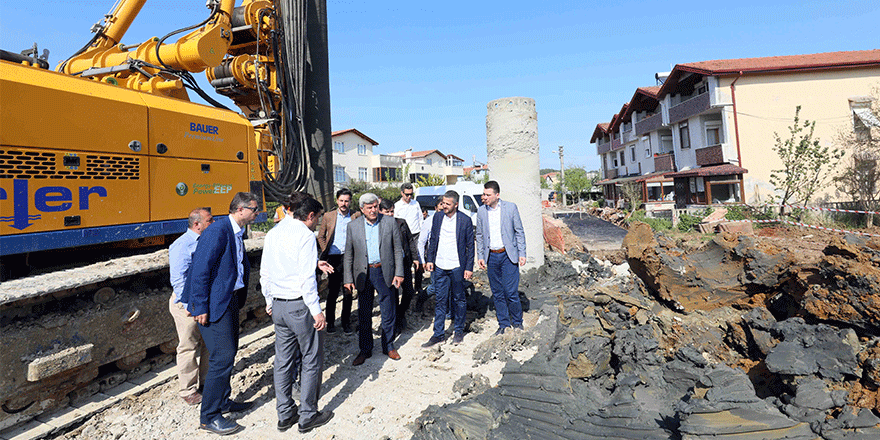 Kefken’in doğalgazı test aşamasında   