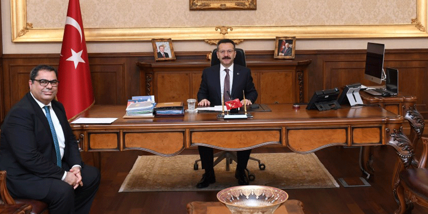 Yeni rektör Vali Aksoy’u ziyaret etti