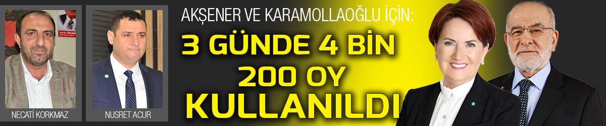 3 günde 4 bin 200 oy kullanıldı