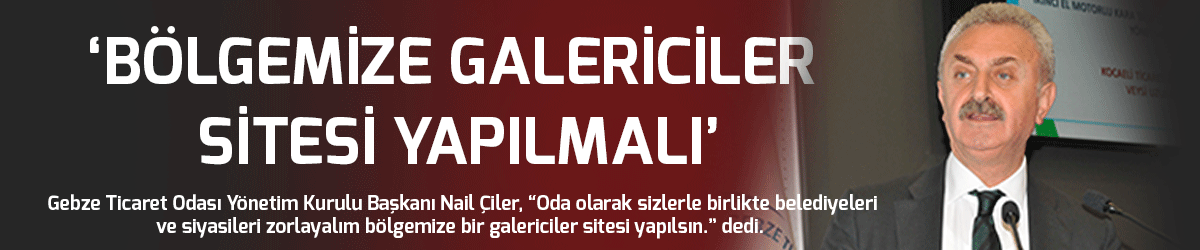 ‘Bölgemize galericiler sitesi yapılmalı’