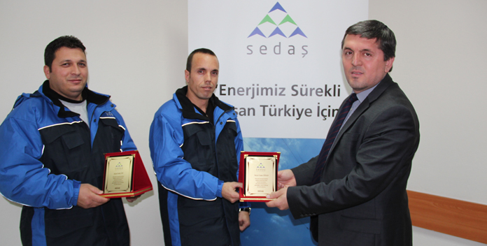 SEDAŞ Kahraman Ekibi Ödüllendirdi.