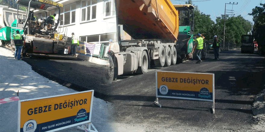Muallimköy’de yollar yenileniyor