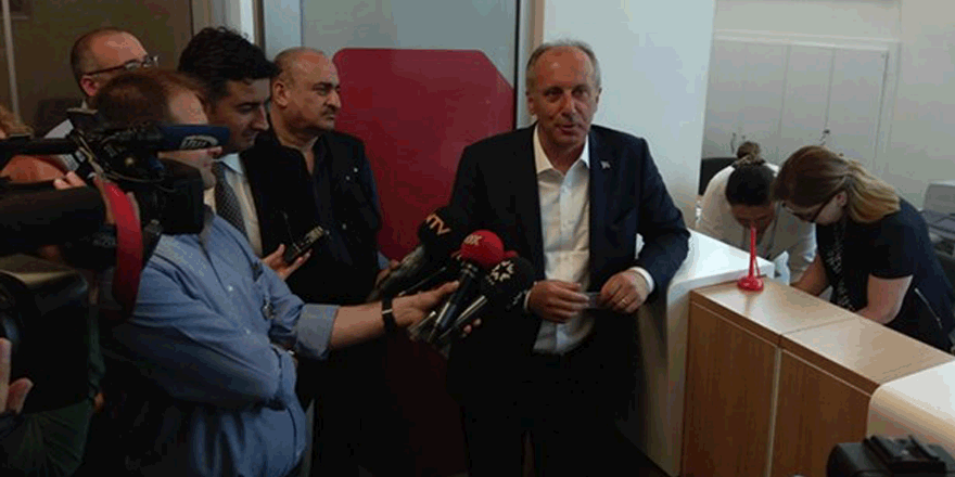 Muharrem İnce, Cumhurbaşkanı adaylarına bağışta bulundu