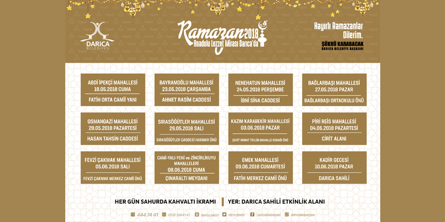 Darıca’da mahalle iftarları devam ediyor