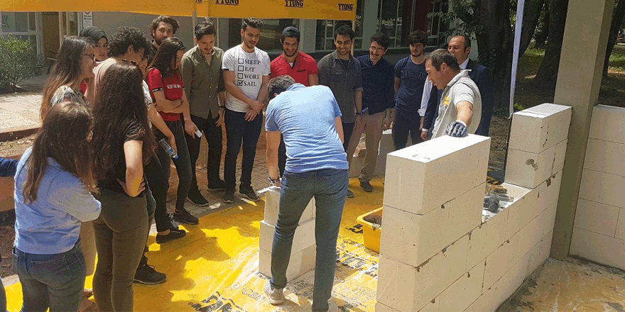 Duvar uygulama eğitimi verildi