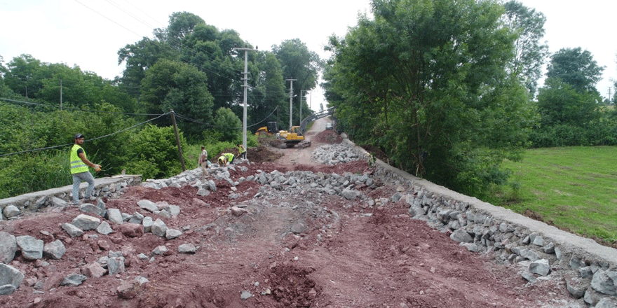 Ormanya yolu yenileniyor