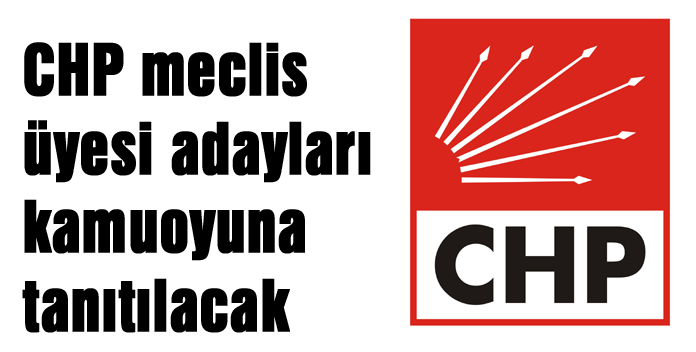CHP meclis üyesi adayları kamuoyuna tanıtılacak