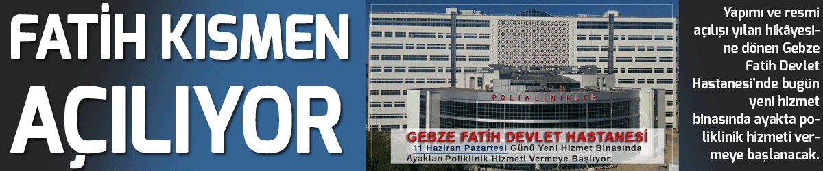 Fatih kısmen açılıyor