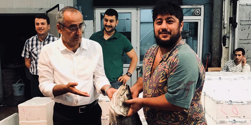 Akar balık mezatında