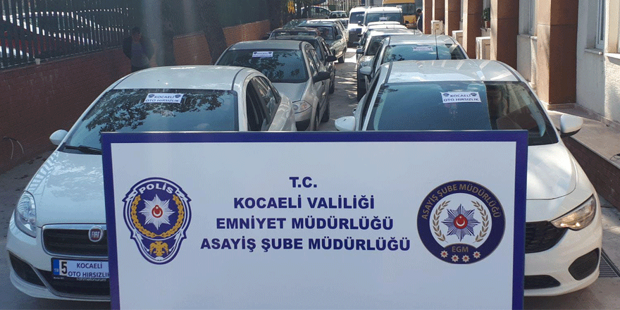 29 otomobili çaldılar