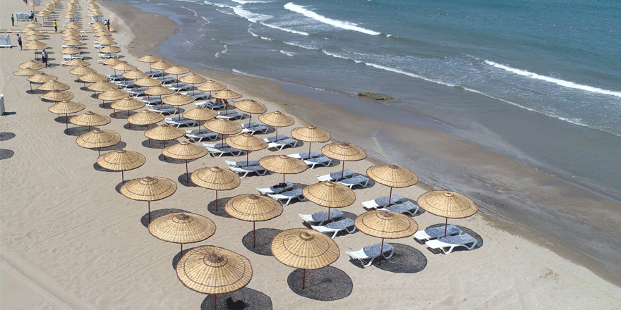 Kumcağız Plajına mavi bayrak