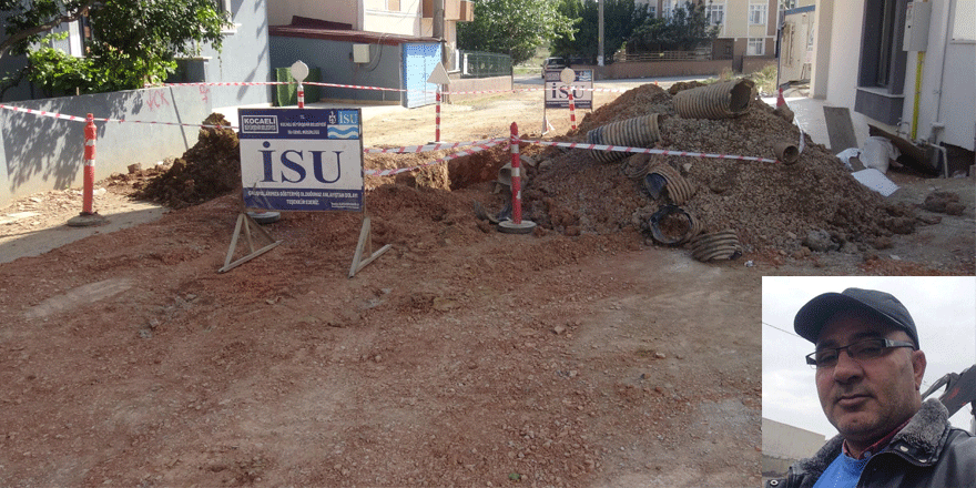 Toprak yığının altında kalıp öldü