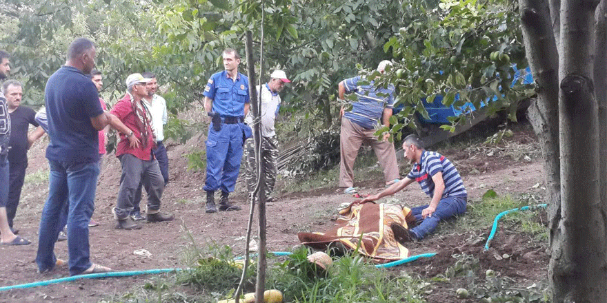 Devrilen traktörün altında kalarak öldü