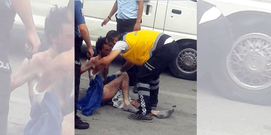 Sokak ortasında linç girişimi