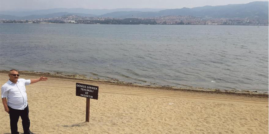 Sahilde denize girmek yasaklandı